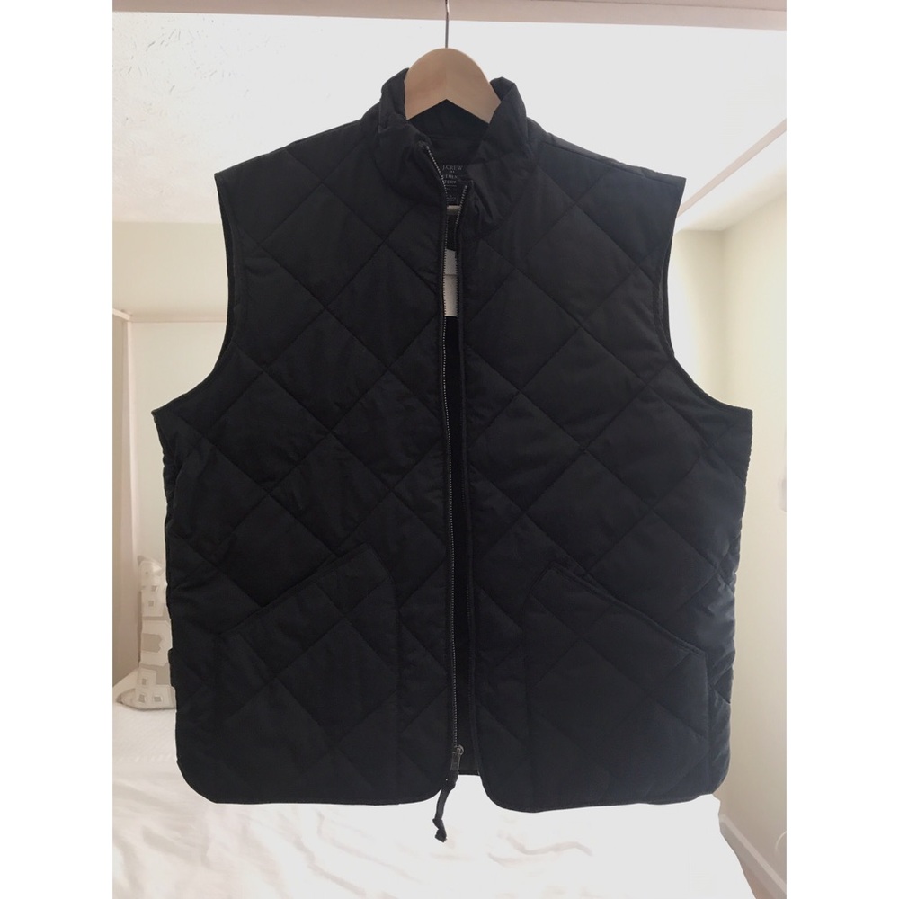 🚫SOLD Men’s J Crew Black Quilted Vest